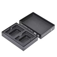 Boîte d'emballage de cartes de jeu de société en carton de papier noir de luxe avec logo imprimé et couvercle à bon prix Vente en gros