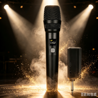 Microphone sans fil Aidi Audio 2.4G, 1 émetteur, 1 récepteur, plug and play, micro pour scène, mariage, enregistrement, diffusion en direct