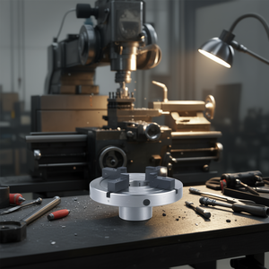 Mandrin Fervi pour tour, outil de tournage métallique à 4 mors indépendants avec mors réglables pour usinage de précision - Product Image 3