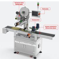Machine d'étiquetage automatique SKILT pour boîtes, cartons et sacs, autocollante, pour métal/verre, haute vitesse, portable, écran tactile