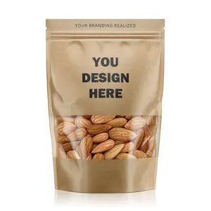 Impressão personalizada Stand Up Café Chá Pet Food Packaging Bag zip lock sacos para armazenamento de alimentos Cookie Snack pacote Pouch