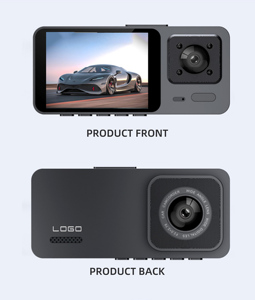 Camera hành trình Relee New 3 1 1080P với camera ba ống kính, camera trong xe, WiFi, điều khiển từ xa, tầm nhìn ban đêm, 3 kênh, màu đen, DVR ô tô 'Hộp đen xe hơi' - Product Image 5