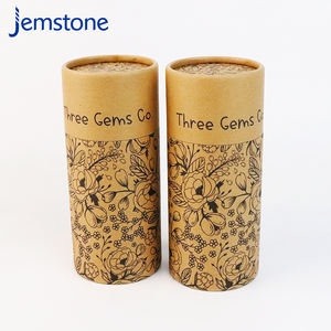 Tube d'emballage cylindrique en carton kraft de qualité supérieure, écologique, de qualité alimentaire, pour thé en vrac et herbes, tube en papier personnalisé de luxe - Product Image 6