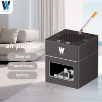 Cendrier purificateur d'air intelligent carré Wedtserha 10 ml, diffuseur d'arômes domestique avec minuterie, trois-en-un avec allume-cigare