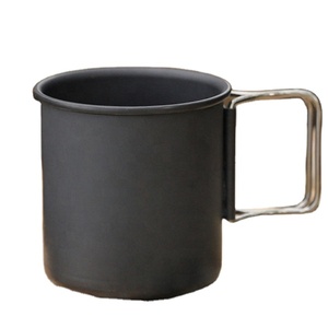 Taza de Café Personalizada de Aleación de Aluminio para Exteriores con Asa Plegable - Taza Ligera para Camping, Ideal para Regalos Promocionales - Product Image 3