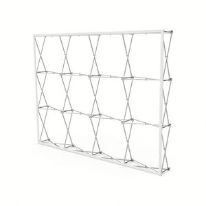 Stand Portátil para Exhibición con Fondo Retráctil, Marco de Aluminio con Tela Tensada para Ferias Comerciales - Product Image 1