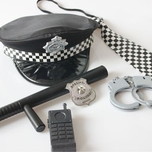 Ensemble de jouets de rôle de <span class=keywords><strong>policier</strong></span> pour enfants, accessoire de costume en plastique unisexe - Product Image 1