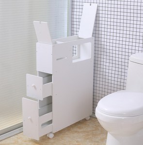 Armoire d'angle étroite <span class=keywords><strong>de</strong></span> <span class=keywords><strong>rangement</strong></span>, meuble d'angle <span class=keywords><strong>de</strong></span> salle <span class=keywords><strong>de</strong></span> bains avec tiroir, étagère <span class=keywords><strong>de</strong></span> <span class=keywords><strong>rangement</strong></span> pour toilettes, support <span class=keywords><strong>de</strong></span> <span class=keywords><strong>rangement</strong></span> indépendant, à roulettes - Product Image 2