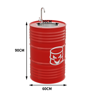 Longstar Bar Industriestil Waschbecken – Virales Ölfass-Badezimmerwaschbecken 90cm – Industrielles Fassbecken für Bar & Bad - Product Image 6