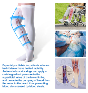 <span class=keywords><strong>Medias</strong></span> de Compresión Antiembólicas de 15-20 mmHg, Hasta el Muslo, Unisex, <span class=keywords><strong>con</strong></span> Orificio de Inspección en los Dedos, en Oferta - Product Image 5