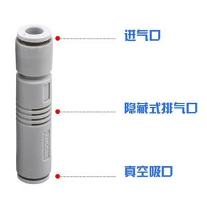 Générateur de vide SMC ZU05L, générateur de pression négative à passage direct dédié aux ventouses, pour usage en usine de fabrication - Product Image 3