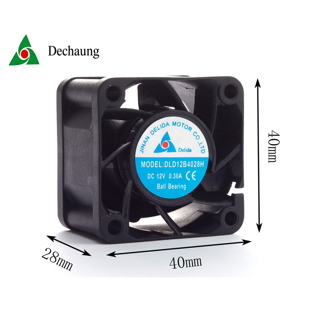 High Speed 4028 Dc Axial Flow Cooling Fan 40x40x28mm Sleeve /Ball Bearing 5V 12V 24V for Cabinet Pc Chassis Ventilation Exhaust
