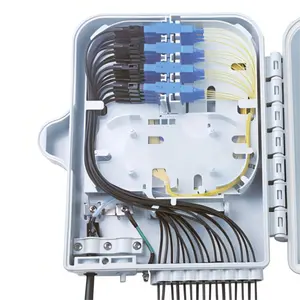 Caja de terminación de distribución de fibra óptica para exteriores de 16 núcleos FTTH FDF ODP ODB FTTH BOX Cassette tipo 1:16 PLC Splitters Box