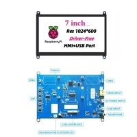Bestseller 7 Zoll Raspberry Pi Bedienfeld Industrieller LCD-Touchscreen mit HD-MI/USB-Schnittstelle