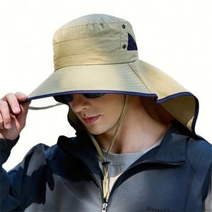 Men's Summer Anti-Ultraviolet Sun <b>Hat</b> Windproof Outdoor Mountaineering Fishing <b>Hat</b> - Product Image 6