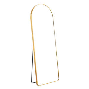 <span class=keywords><strong>Miroir</strong></span> pleine longueur arqué en gros, <span class=keywords><strong>miroir</strong></span> sur <span class=keywords><strong>pied</strong></span> ou mural doré/noir pour chambre et entrée - Product Image 5