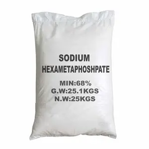 25 KG çanta endüstriyel sınıf sodyum Hexametaphosphate SHMP tozu CAS 10124-56-8