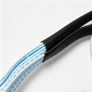 Harness Kabel Pita Datar Multi-Pin Kustom dengan Perlindungan Heat-Shrink untuk Papan Kontrol Pendingin & Peralatan Rumah Tangga - Product Image 3
