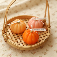 Bougies parfumées en forme de citrouille pour Halloween et Noël, non toxiques, créatives, faites à la main, ornements d'aromathérapie, décoration personnalisée pour la maison, vente en gros
