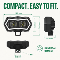 HSSH 2026 Nouveau design de phare antibrouillard à LED bicolore pour camions tout-terrain