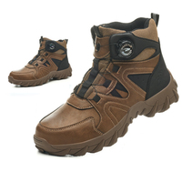 Chaussures de sécurité montantes anti-choc, anti-perforation, antidérapantes et résistantes à l'usure pour la construction et la réparation automobile