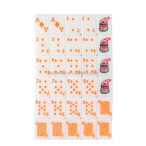 Juego de Mahjong al por Mayor de Alta Calidad, Personalizado, con Fichas de 24 mm en Colores Verde Marfil, <span class=keywords><strong>Cartas</strong></span>, Cubos, Póker, Viaje, <span class=keywords><strong>Rummy</strong></span> - Product Image 6