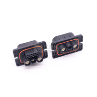 Connecteur d'alimentation hybride 3+22 broches 300A/350A 1500V CC mâle femelle empilable étanche IP67 droit