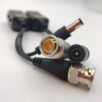 Balun vidéo passif 8MP 4K HD-CVI/TVI/AHD avec transmetteur de données RJ45 CAT5 2-en-1 pour caméras de sécurité avec connecteur d'alimentation