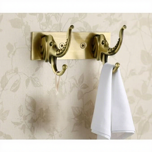 Porte-serviettes mural vintage en métal double niveau en forme d'éléphant, en fonte, résistant à la rouille, à fixer au mur - Product Image 2