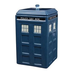 TARDIS de Doctor quien Cookie Jar colección cerámica Doctor que la caja de la policía con tapa 10 "h" - Product Image 2
