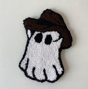 Descuento de fábrica gran oferta Halloween hecho a mano novedad regalos fantasma calabaza patrón artesanía Mesa alfombra punzón aguja posavasos - Product Image 4