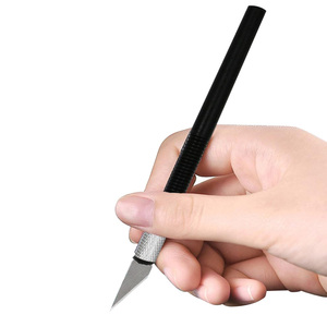 Khắc Kim Loại Scalpel Dao Công Cụ Kit Gỗ Giấy Cutter Craft Pen Khắc Cắt Cung Cấp DIY Văn Phòng Phẩm Tiện Ích Dao <span class=keywords><strong>Blade</strong></span> - Product Image 1