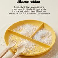 Vaisselle pour enfants écologique, couleur personnalisée, sans BPA, assiettes à ventouse de qualité alimentaire, ensemble d'alimentation pour bébé en silicone