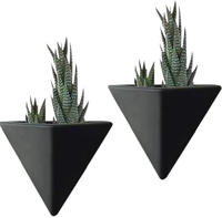 Air aero décor nordique naturel succulent pépinière triangulaire mural suspendu fleur plante panier pots et jardinières