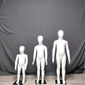 หุ่นพลาสติกสีขาวสำหรับเด็ก,หุ่นแสดงขนาดเสื้อผ้ายืดหยุ่นได้ - Product Image 1