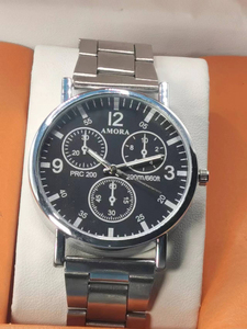 Reloj AMORA para hombre, reloj de regalo, reloj de pulsera de cuarzo con correa de acero simple - Product Image 6