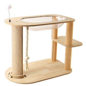 Rascador para gatos, cápsula rascadora, resistente a la desgaste, para todas las estaciones, pista de MDF, rascador para gatos, estructura de escalada para gatos - Product Image 3