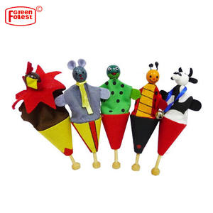 Nuovi Giocattoli per Bambini: Set di <span class=keywords><strong>Marionette</strong></span> <span class=keywords><strong>da</strong></span> Dito in Legno di Betulla, <span class=keywords><strong>Marionette</strong></span> Pop-Up <span class=keywords><strong>da</strong></span> Circo - Product Image 2