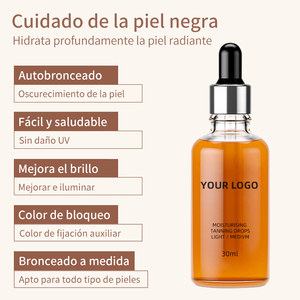 OEM ODM Amazon Venta caliente Autobronceador Gotas Autobronceador Proteger de la luz solar Volumen personalizado Crema bronceado - Product Image 2