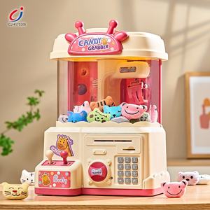 لعبة Chengji الإلكترونية التعليمية المثيرة للأطفال دمية محشوة 2in1 كرتونية تعمل بالعملة المعدنية آلة رافعة مخلب - Product Image 2