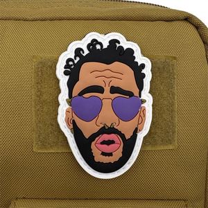Custom 3D Soft Rubber PVC Silicone Embossed Patch Tag logo for Clothing <b>Transparent</b> PVC Leather Patch Rubber <b>Labels</b> - Product Image 2