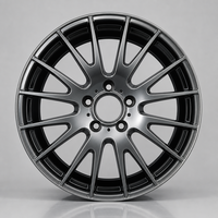 Nouvelle jante en alliage d'aluminium forgé, design Y Hyper Silver Gloss Black Barrel, logo personnalisé, 18-22 pouces, 5x114.3