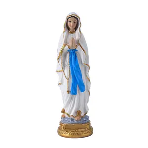 批发树脂圣母路德雕塑宗教装饰小雕像宗教树脂工艺品礼品