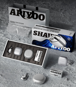 Écran LCD noir/argent, tondeuse portable double tête pour adultes, <span class=keywords><strong>rasoir</strong></span> électrique intelligent <span class=keywords><strong>haut</strong></span> <span class=keywords><strong>de</strong></span> <span class=keywords><strong>gamme</strong></span>, rasoirs électriques OEM - Product Image 1