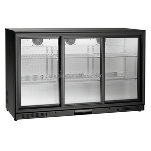 Réfrigérateur de bar commercial noir à <span class=keywords><strong>3</strong></span> <span class=keywords><strong>portes</strong></span>, refroidisseur de bière - Product Image 5