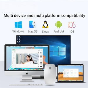 2.4 Ghz clic silenziosi senza fili Mouse per Computer portatile ergonomico cordonalità muta Mouse senza fili per PC portatile Smartphone - Product Image 4