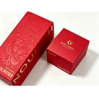 Caja de Papel con Lámina Dorada de Lujo Personalizada, Impresión a Doble Cara, Embalaje de Papel Repujado para Productos de Cuidado de la Piel