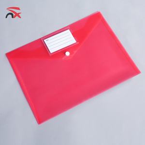 Porte-cartes de visite en plastique PP de couleur unie, format A4, imperméable, grande capacité, avec bouton-pression - Product Image 4