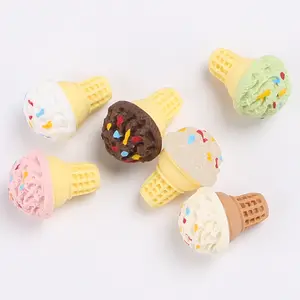 Simulatie 3d Icecream Kegel Hars Ijs Decoratie Ambachten Miniatuur Voedsel