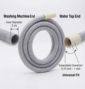Manguera de Entrada de Agua para Lavadora Semiautomática Prime Home Enterprises, Ajuste Universal, Disponible a Precio Competitivo - Product Image 4